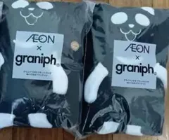 graniph × AEON ブラックパンダ ブランケット