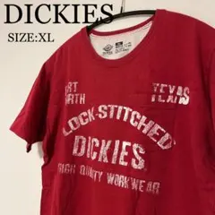 DICKIES ディッキーズ 半袖 ポケットTシャツ アメカジ レッド XL