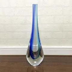 ムラーノガラス　formia 花瓶　フラワーベース　ブルー ムラーノガラス formia 花瓶 フラワーベース ブルー ムラーノガラス