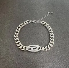 DIESEL Dロゴ チェーンブレスレット