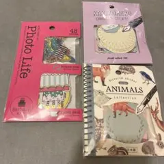 【新品未開封】色紙　アルバム　メッセージカード　フレークシール　ラベルシール