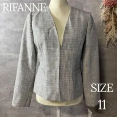 新品未使用　RIFANNE ツイードフォーマルジャケット　大きいサイズ　11