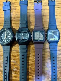 CASIOデジタルアナログ時計4点セット