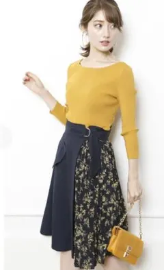 新品未使用☆Apuweiser riche アシメプリーツスカート　☆