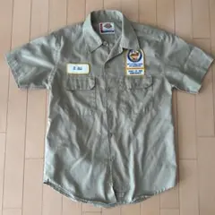 Dickies ワークシャツ 半袖 ベージュ Lのサムネイル