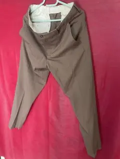 GLOBAL WORK クロップドパンツ Mサイズ 7分丈　茶色　厚手