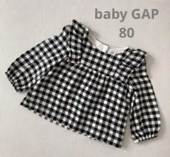 baby GAP チェック柄長袖チュニック12-18ヶ月 80㎝