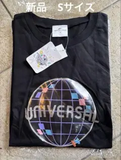 新品タグ付 USJ 公式 ロゴTシャツ ユニセックス S ブラック ユニバ限定のサムネイル
