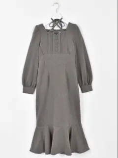 evelyn マーメイドタイトワンピース グレー