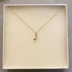 イニシャルJ ローマ字 英文字ダイヤモンドネックレス ゴールド14K 