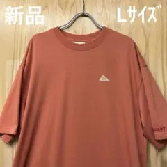 新品　Tシャツ　Lサイズ KELTY ミニロゴ　ワンポイント　赤茶色