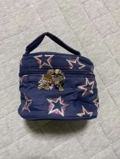 【新品タグ付】VOVAROVA ボバロバ 星柄 丸型ポーチ ネイビー 軽量のサムネイル