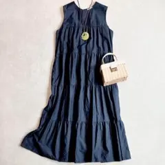 美品 ジムフレックス ティアードワンピース 別注モデル ノースリーブ 近年