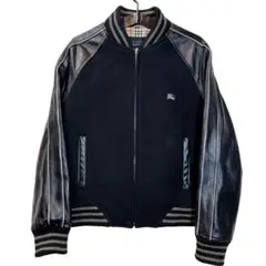 希少 BURBERRY ラムレザー ノバチェック ライダース レザージャケット 極美品 バーバリーブラックレーベル ラムレザーレザー
