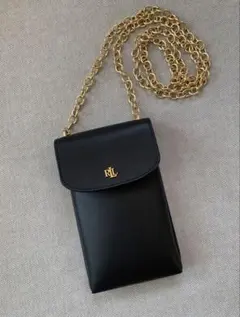 Lauren Ralph Lauren 本革スマホショルダーバッグ