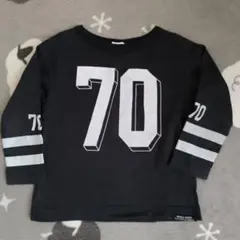 NEEDLE WORKS キッズ 長袖カットソー ブラック 70