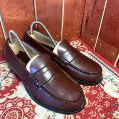 [美品] HARUTA コインローファー　ブラウン　23.5cm