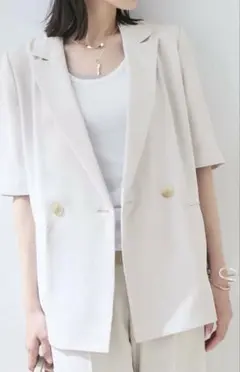 ハーフスリーブダブルジャケット　INDIVIのサムネイル