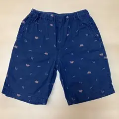 UNIQLO 140 ネイビー柄　イージーショートパンツ