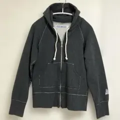 R&D.M.Co- 裏起毛スウェットパーカー チャコールグレー Ｍ R & D.M.Co-(オールドマンズテーラー) ソフト裏起毛ジップアップ