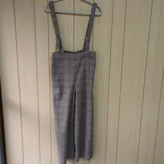 e.r.g* チェック柄オールインワン Mサイズ