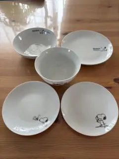 【出品2/1まで】スヌーピー　食器　5個セット売り