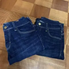SOMETHING ダークブルー スキニーデニム　２点