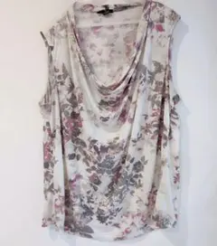 Nue Options フラワープリント ノースリーブ 2X 夏物