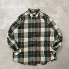 90s〜00s ST.JOHN'S BAYフランネルチェックシャツLボタンダウン