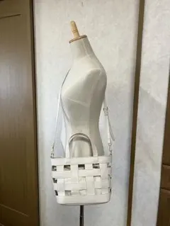 ♢透かし編み2wayバッグ内袋つき