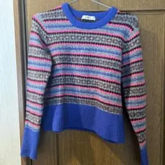 ZARA ストライプ柄 ニットセーター 長袖