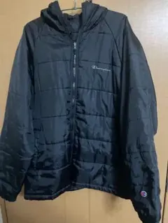 Champion ブラック ナイロンジャケット Lサイズ