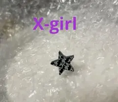X-girl 星型 スタッドピアス 片耳用 ブラックのサムネイル
