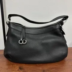★未使用新品★タグ付コールハーン レザーショルダーバッグ 黒