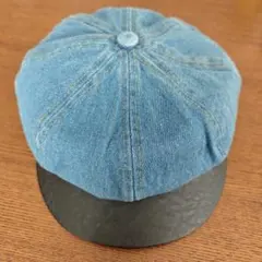 デニムレザーキャスケット フリーサイズ