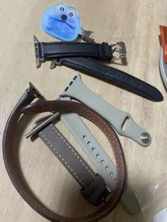 Apple Watch バンドセット ブラック グレー ブラウン　H風巻き