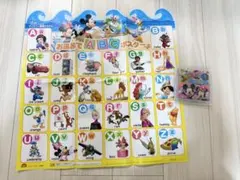 DWE ディズニー　お風呂でABCポスター お風呂でえほん