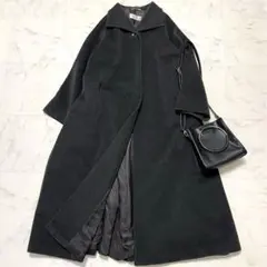 極美品 マックスマーラ 白タグ イタリア製 カシミヤ混 ロングコート 42