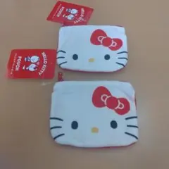 ハローキティ ふわふわカットポーチ　　 2個セット