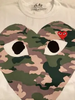 COMME des GARÇONS カモフラージュハートTシャツ M