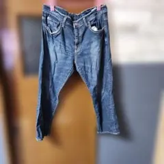 デニムストレートパンツ