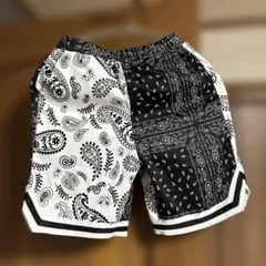 SHEIN ペイズリー柄 ハーフパンツ 9Y 130