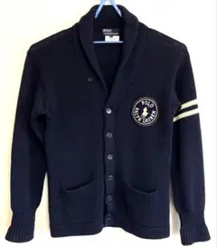 POLO RALPH LAUREN ウールニット カーディガン　ネイビー M