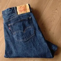 Levi's 501濃紺JEANS/デニムパンツ/古着/W40L32/裾直有