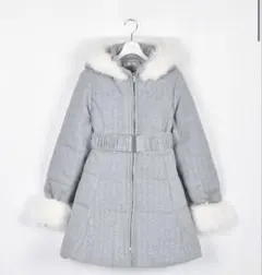 evelyn ファーダウンフレアコート