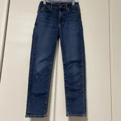 UNIQLO ダークブルー ストレートパンツ 140