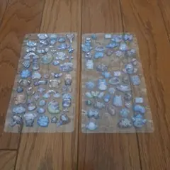 ボンボンドロップシール みずいろボンボン　うさぎ いぬ わんわん セット