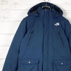 ノースフェイス　ダウンジャケット　ミドル丈　両面ロゴ刺繍　ドライヴェント　150