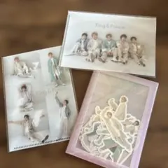 新品King & Prince キンプリ ミニクリアファイル＆フレークシール