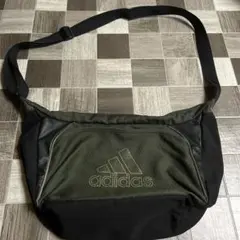 adidas ショルダーバッグ オリーブグリーン　美品　一部擦れ有り